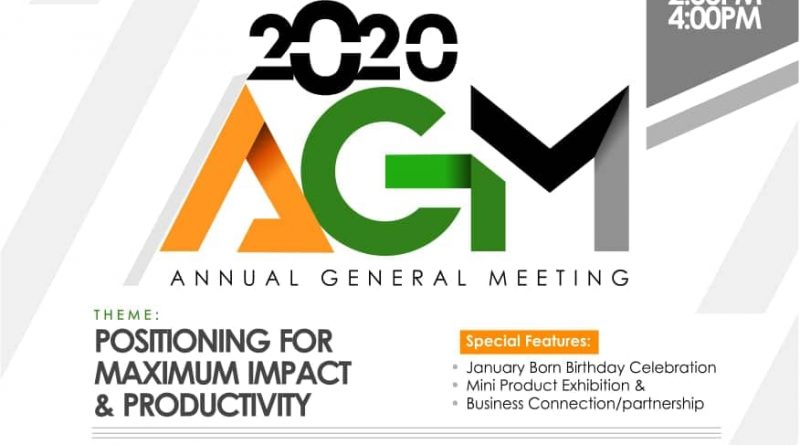 Entrepreneurs Network 2020 AGM Holds Tuesday 28/01/2020 – OgbongeBlog