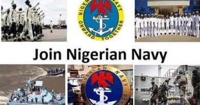 Nigerian Navy Recruitment 2020 Join Nigerian Navy at www.joinnigeriannavy.com Portal