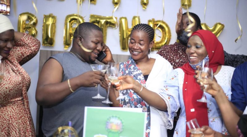 Residents, subscribers celebrate T Pumpy boss, Akintayo on his birthday as he gives out land to orphanage home