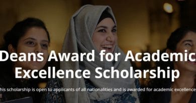 Dean’s Award for Academic Excellence Scholarships 2020/2021 at University of Bath