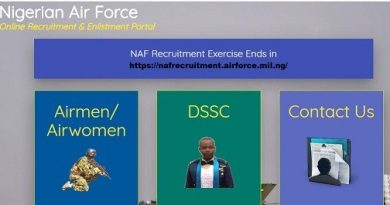 nafrecruitment.airforce.mil.ng Registration for BMTC Airmen/Airwomen 2020
