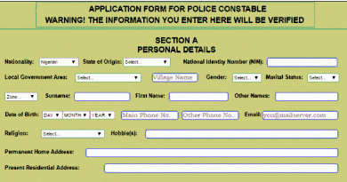 www.policerecruitment.gov.ng Apply Police Recruitment 2020 (Constable Vacancies)