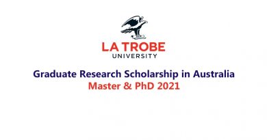 La Trobe University Graduate Research Scholarship (LTGRS) 2021