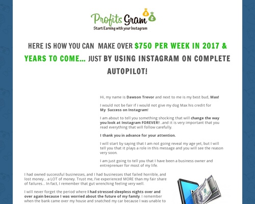 Instagram Auto-Income 2020 (COVID-19 approved!) - Join Now - Make Money - ProfitsGram