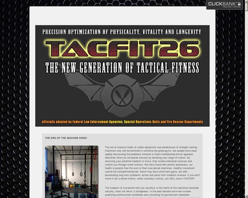 Tacfit 26: New Generation. The Tactical Fitness Personal Gym System.
