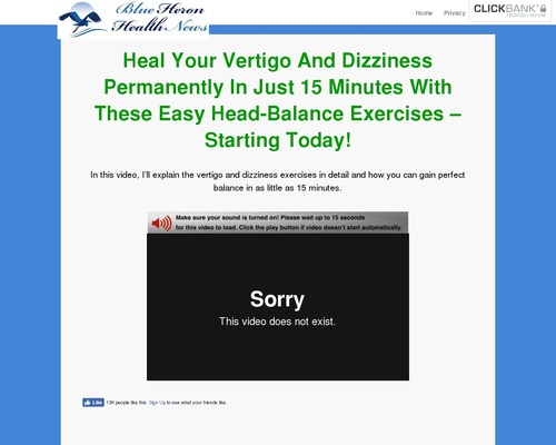The Vertigo and Dizziness Program vsl cb | Blue Heron Health News