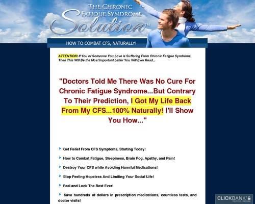 The Chronic Fatigue Syndrome Solution™ - Free Yourself From CFS, Naturally!