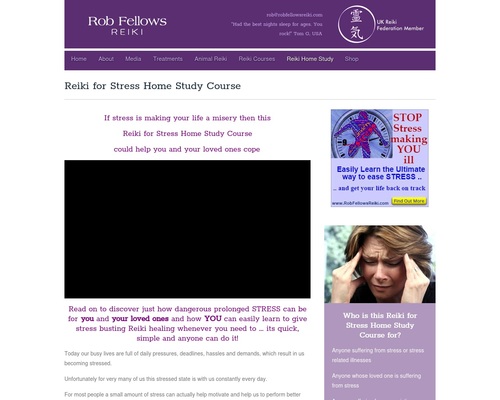 Reiki for Stress Home Study Course - Rob Fellows Reiki