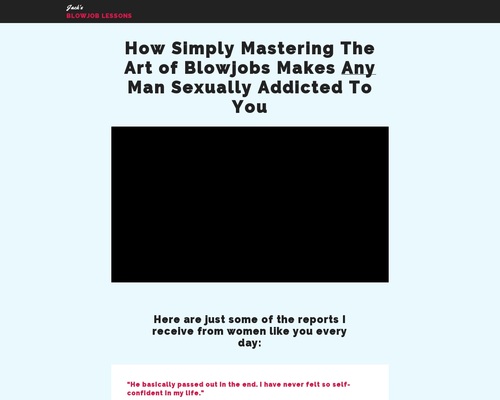 Jack's Blowjob Lessons - How to Give The Best Blowjob In the World