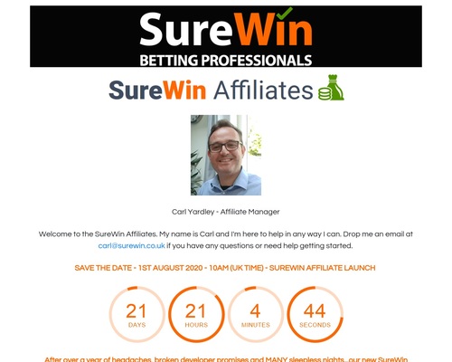 SureWin Affiliates - Earn Up To 50% Lifetime Recurring Commission