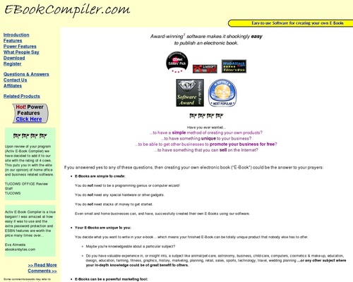 eBook Compiler Software: create your own eBooks