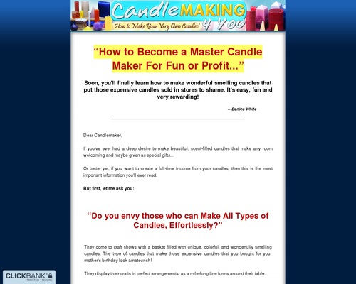 Candle Making 4 You - How to Make Your Very Own Candles!