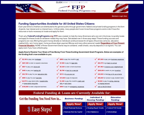 Home - FederalFundingPrograms.org