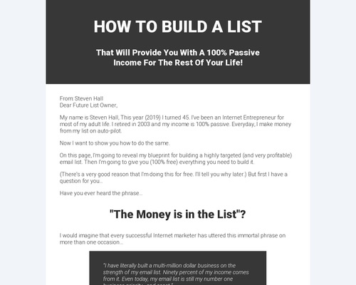 Free List Building Software