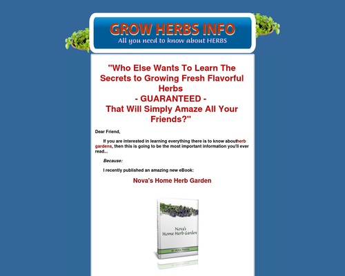 Grow Herbs Info