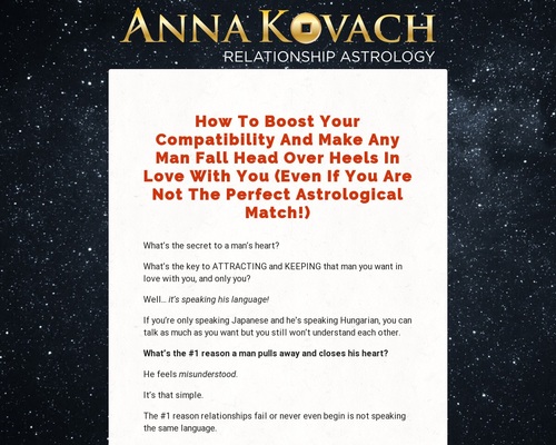 Anna Kovach Astrologer - You Can Have The Relationship You Want