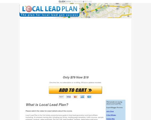 Local lead plan - Local lead generation training course
