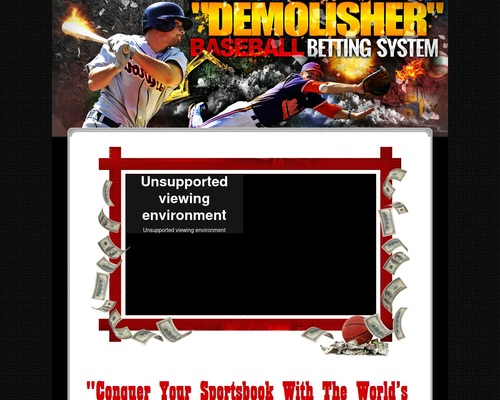 Tony Chau's Demolisher MLB Baseball Sports Betting System