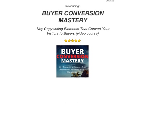 Buyer Conversion Mastery: Key Copywriting Elements