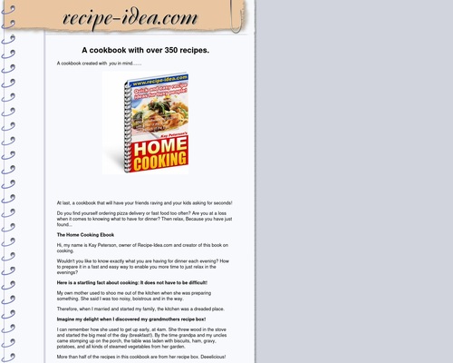 350 Recipe Ideas For Busy People.