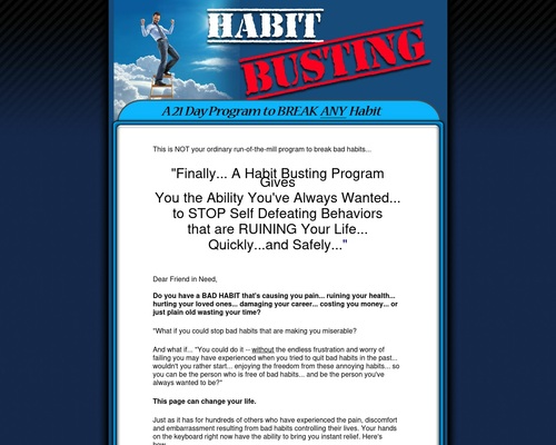 Break Bad Habits - 21 Day Program To Breaking Bad Habits