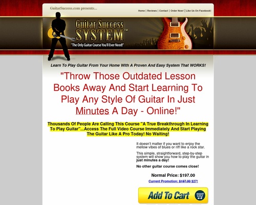 Guitar Success System - The Only Guitar Course You'll Ever Need!