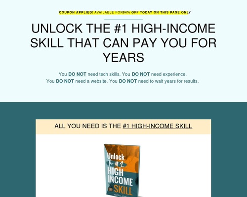 Unlock The #1 Skill - Big Monthly Commissions To You
