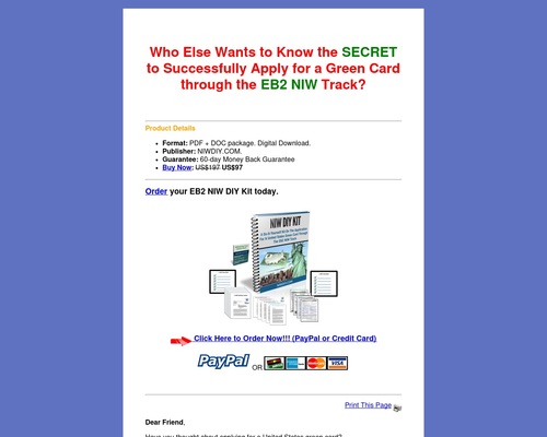 EB2 NIW Do-It-Yourself Kit