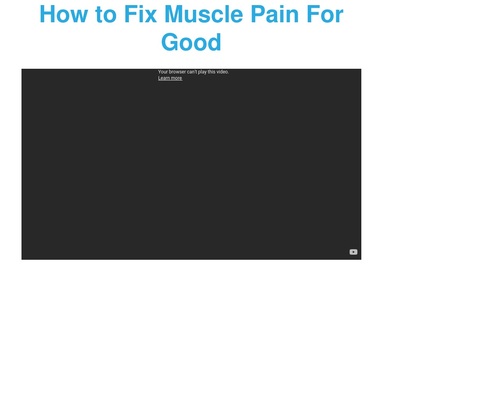 How to Fix Muscle Pain For Good | themovementvideo.com