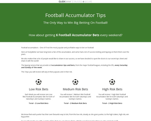 Football Accumulators - Accumulator Tips And Bets