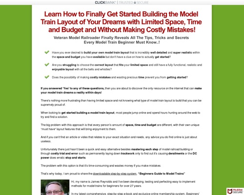 Beginners Guide to Model Trains E-Book & Membership Site
