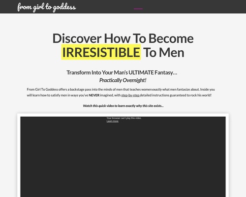How To Become Irresistible To Men | From Girl To Goddess