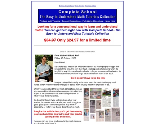 Complete School - The Easy to Understand Math Tutorials Collection