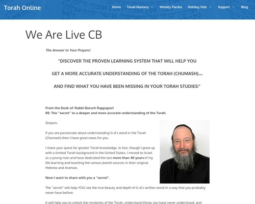 We Are Live CB – Torah Online