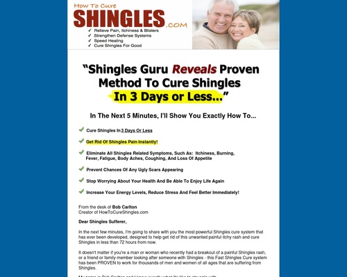 Fast Shingles Cure - The #1 Shingles Treatment Method Available