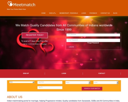 We Match Quality Candidates from Saraswat and All Communities of Indians - Since 1999