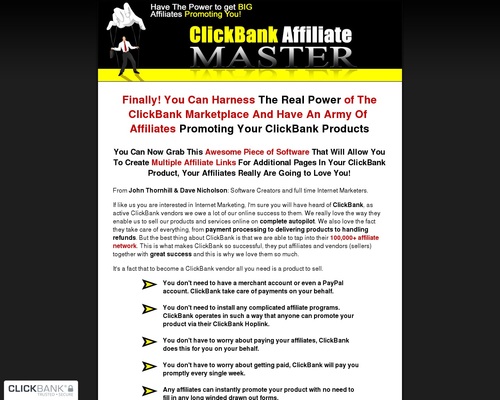 ClickBank Affiliate Master — ClickBank Affiliate Master