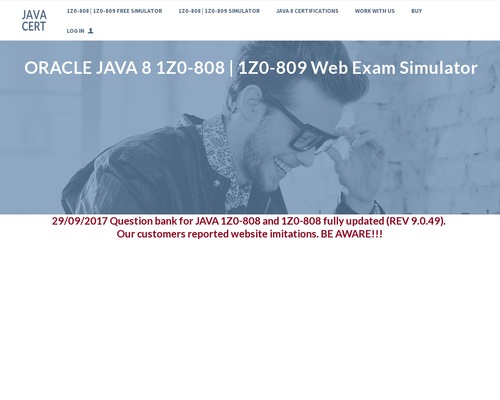 Oracle Java 1z0-808 Web Exam Simulator