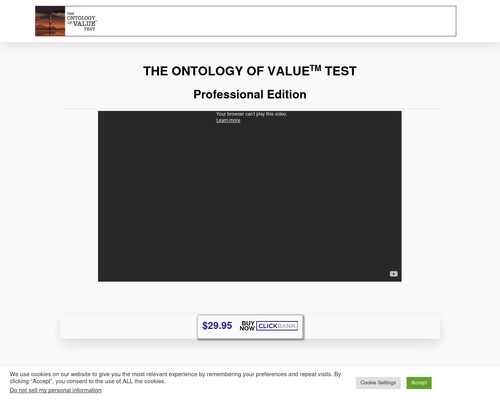 Ontology of Value Test