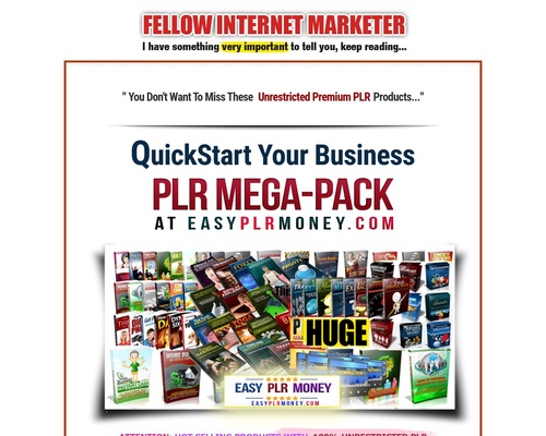 PLR Mega-Pack - Easy PLR Money