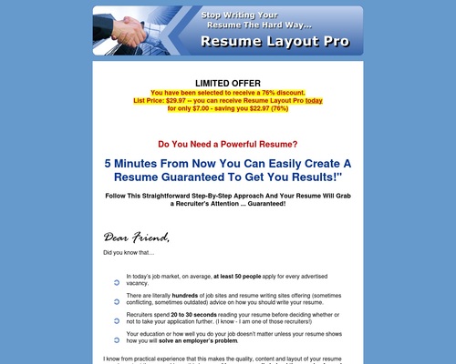 Resumes360.com: Resume Layout Pro