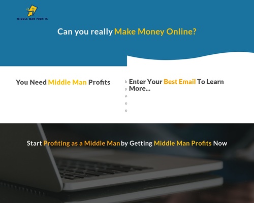 Work From Home & Sell Online | Middle Man Profits