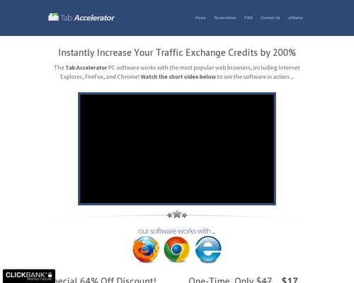 Tab Accelerator – Powerful Traffic Exchange Software