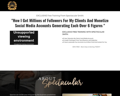 Spectacular Academy | Exclusive Free Training