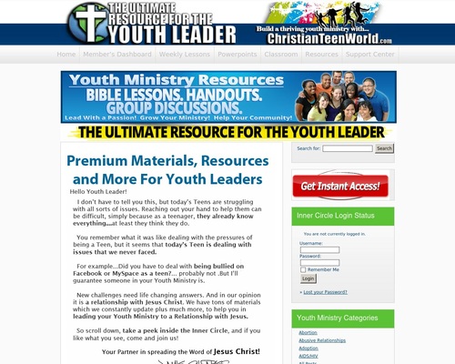 Youth Ministry Group Lessons – ChristianTeenWorld.com