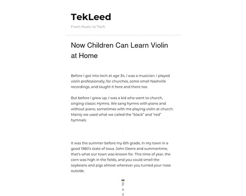 Now Children Can Learn Violin at Home