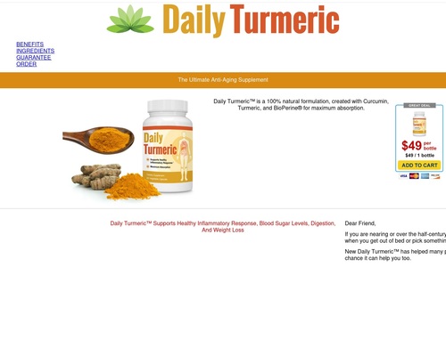 Daily Turmeric Supplement Home Page –