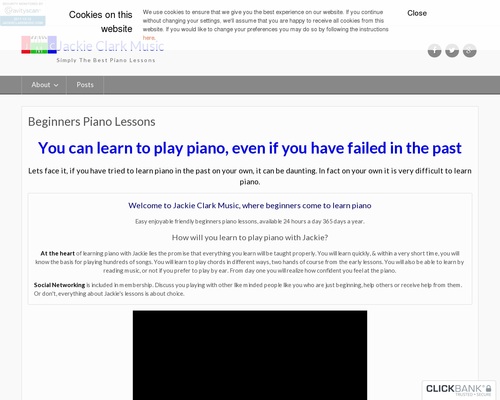 Beginners Piano Lessons - Jackie Clark Music